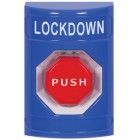STI SS2402LD-EN Stopper Station – Blue – Push Key to Reset – Illuminated - Lockdown Label